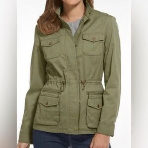 L.L. Bean Women's Utility Olive Jacket Medium